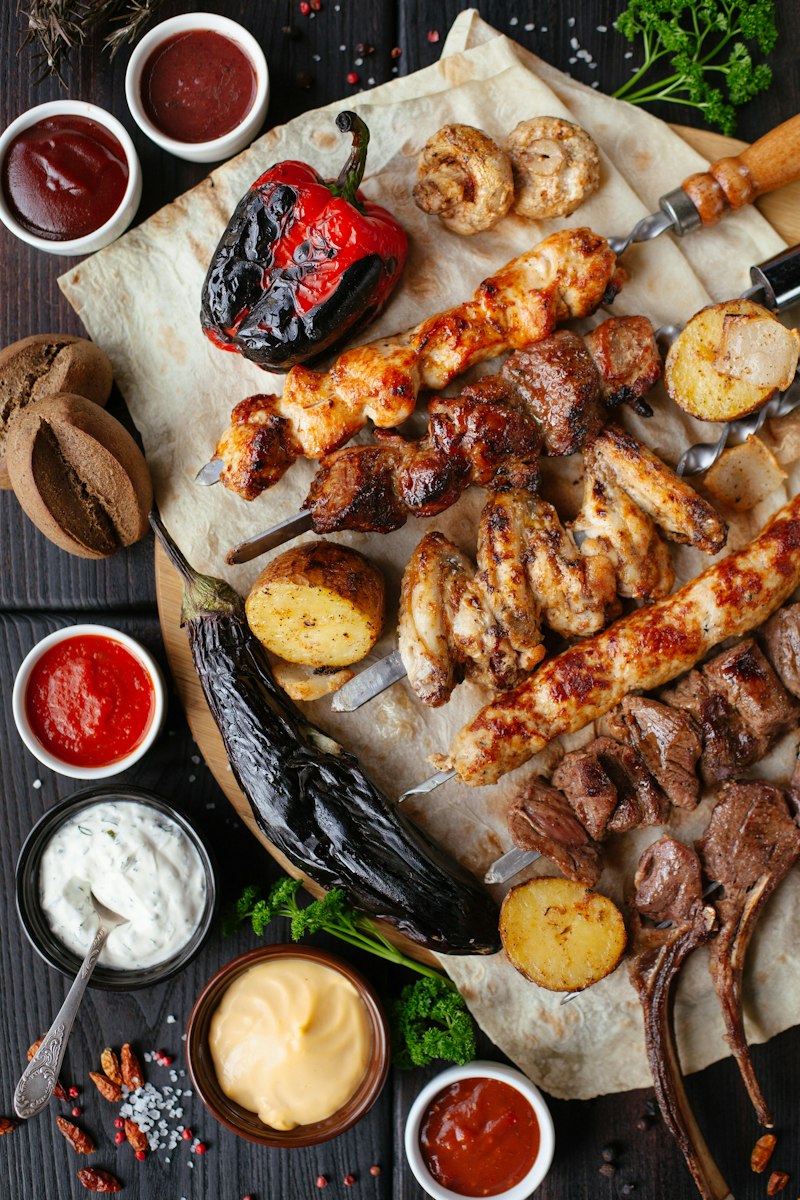Filipino food spread